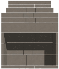 Stone Age Manufacturing 60" New Age Zero-Clearance Fireplace with Straight Lintel