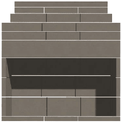 Stone Age Manufacturing 72" New Age Zero-Clearance Fireplace with Straight Lintel