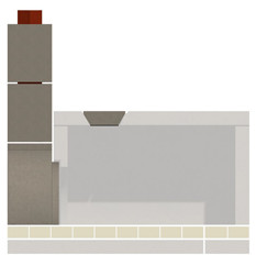 Stone Age Manufacturing Amerigo Masonry Oven Access Tunnel with Dome Chimney Plug