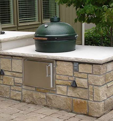 Stone Age Manufacturing Ceramic Kamado Cooker Kit for Outdoor Kitchens