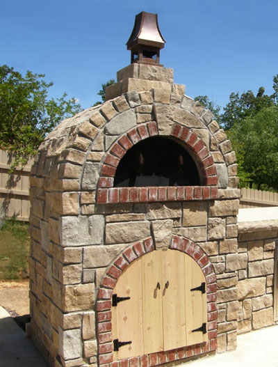Stone Age Manufacturing 48" Amerigo Masonry Pizza Oven Cabinet Base without Door