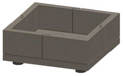 Stone Age Manufacturing 42 Inch Square Outdoor Fire Pit Kit