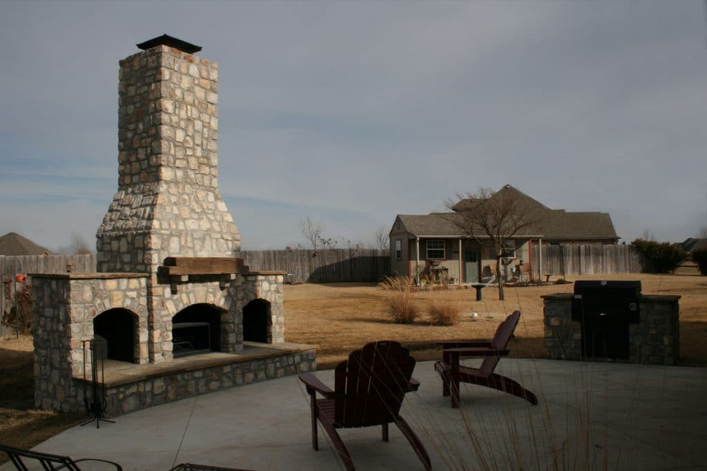 Stone Age Manufacturing New Age Fireplace Wood Storage Cabinet with Square Opening