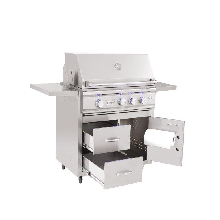 Summerset 38 Inch Freestanding TRL Gas Grill with Cart