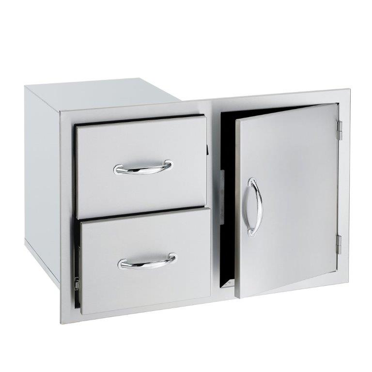 Summerset 33 Inch Two Drawer and Access Door