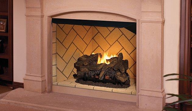 Superior 42 Inch VRT6000 Vent Free Mosaic Masonry Fireplace Firebox
