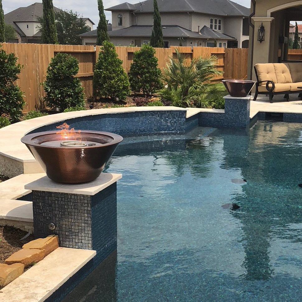 The Outdoor Plus 24 Inch Cazo GFRC Gas Fire Bowl