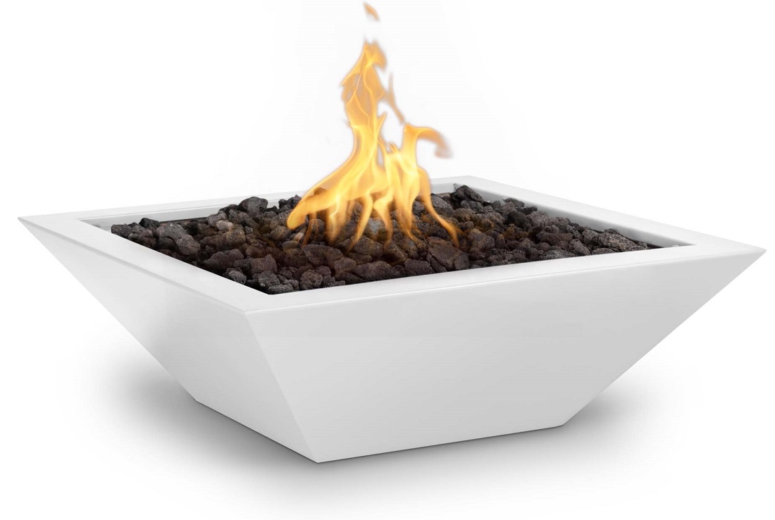 The Outdoor Plus 24 Inch Maya Powder Coated Gas Fire Bowl