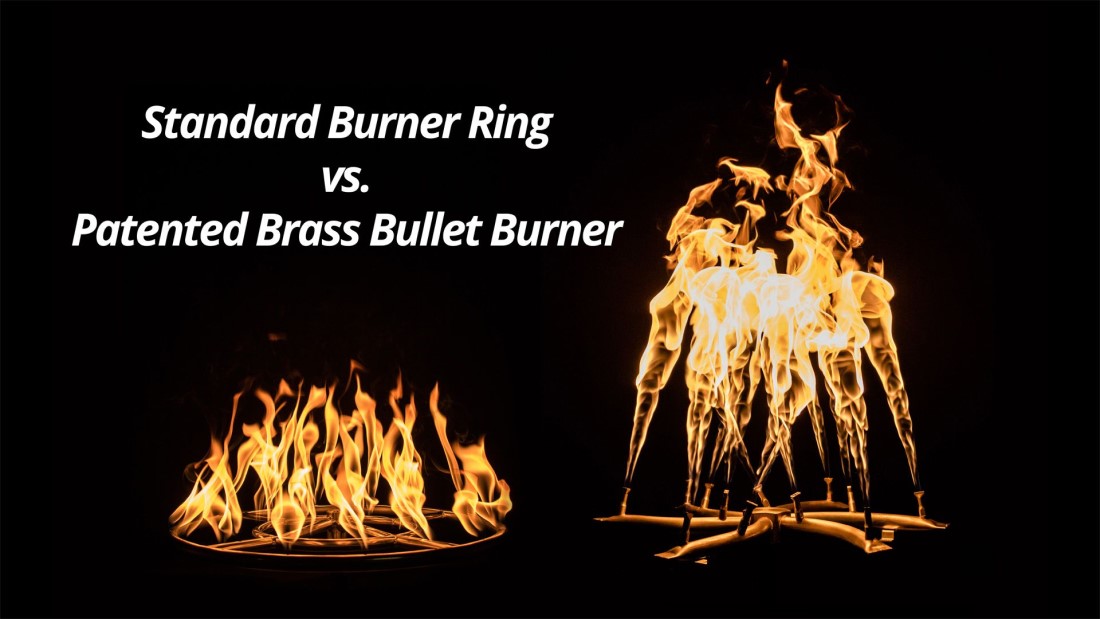 The Outdoor Plus 48 Inch Cazo GFRC 360 Degree Gas Fire and Water Bowl