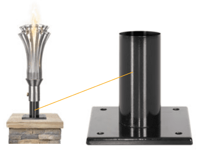 The Outdoor Plus 8 Inch Original Torch Base Column Mount