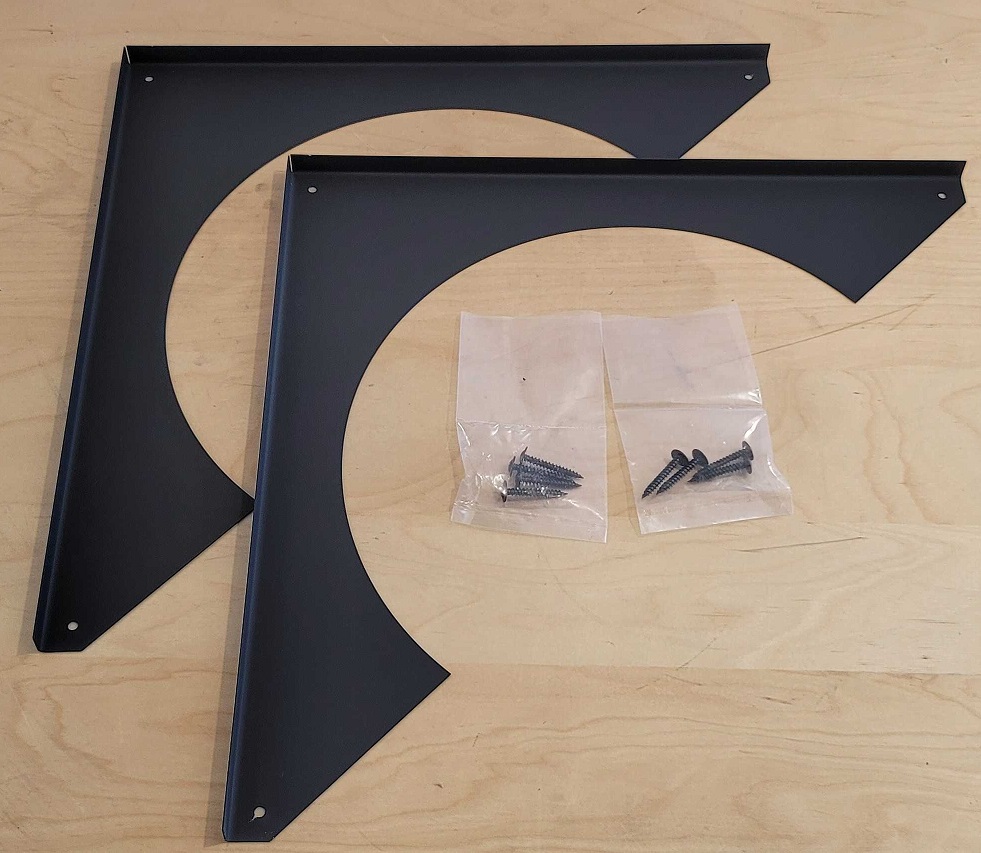 Ventis All-Fuel Chimney Flat Square Ceiling Trim Plate - For 8 Inch Inner Diameter Ventis