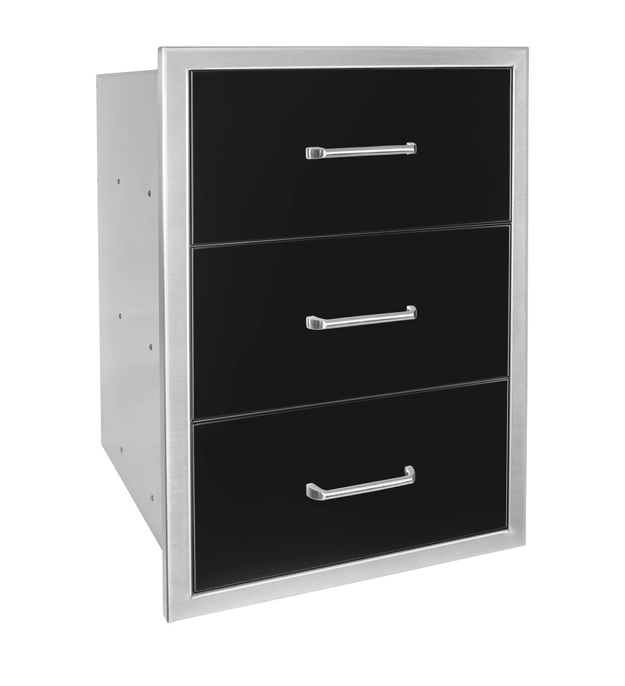 Wildfire 19 Inch x 26 Inch Triple Cabinet Drawer