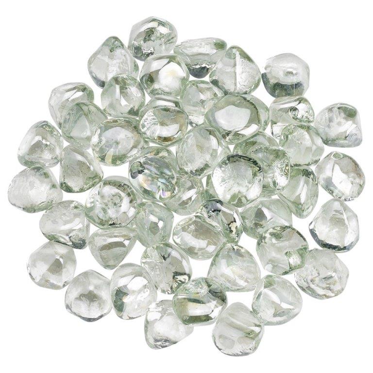 American Fireglass Luster Zircon Fire Glass - 50 lb Jar