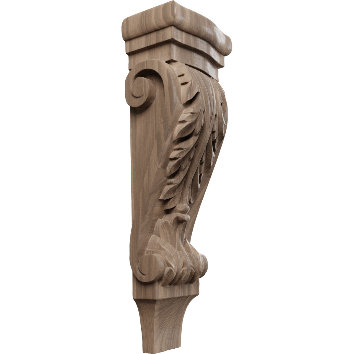 Ekena Millwork 5 1/8 Inch Medium Acanthus Pilaster Wood Corbel