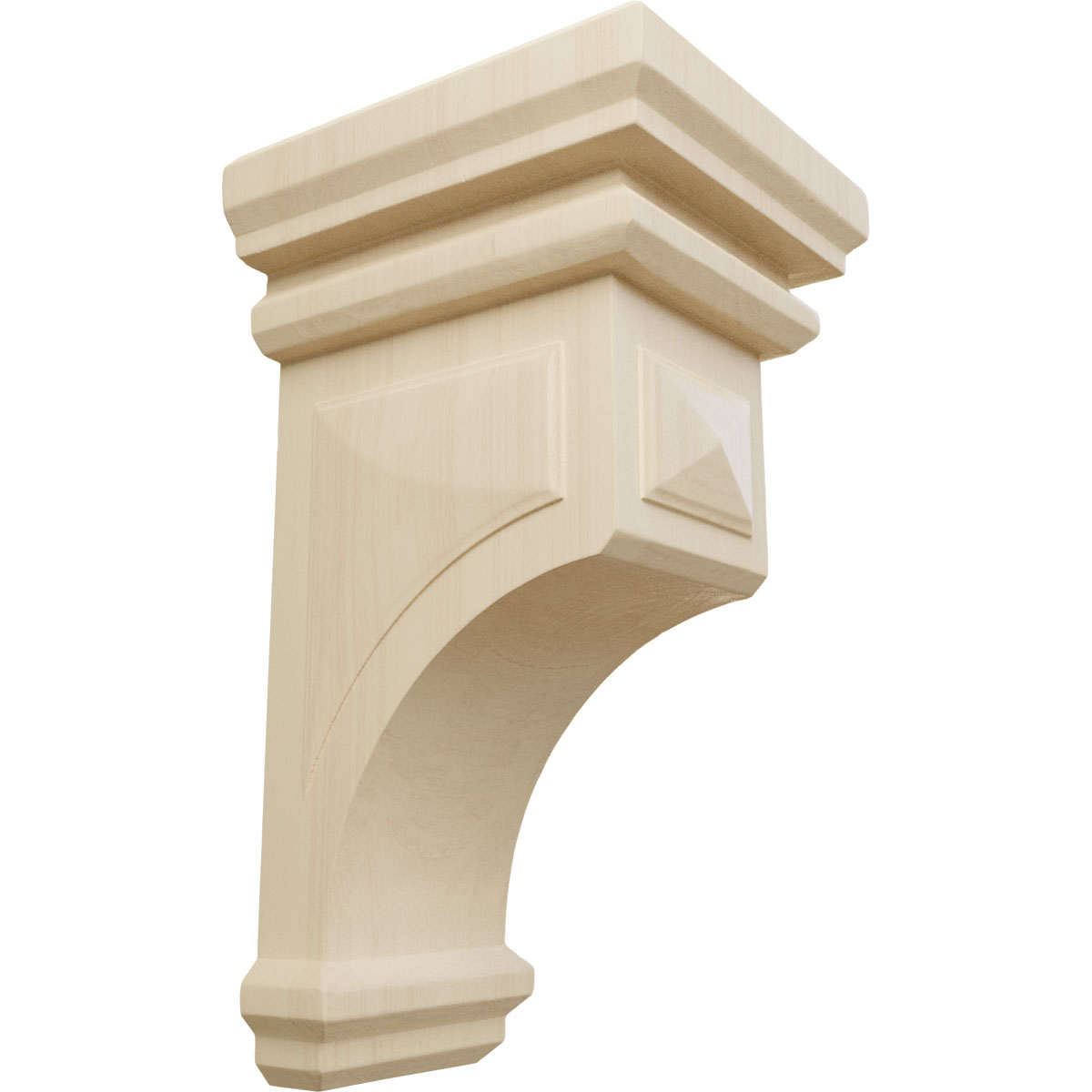 Ekena Millwork 7 Inch Jumbo Woodruff Wood Corbel