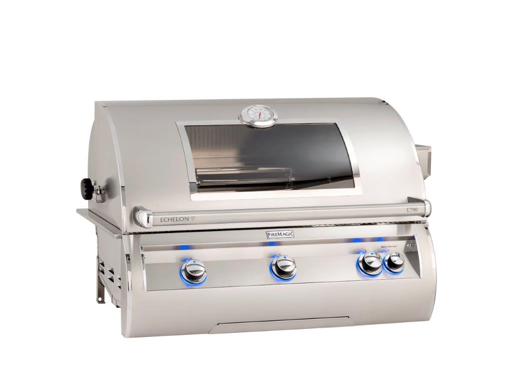 Fire Magic E790i Echelon Diamond Built-In Gas Grill Head with Analog Thermometer