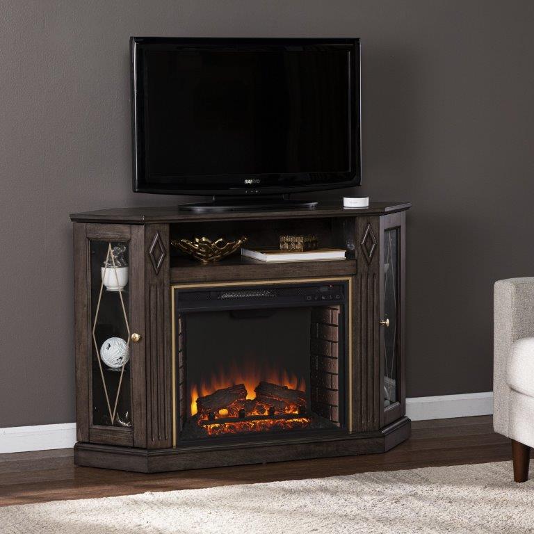 SEI 47 Inch Austindale Electric Fireplace with Media Storage