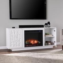 SEI 60 Inch Delgrave Electric Fireplace with Media Cabinet