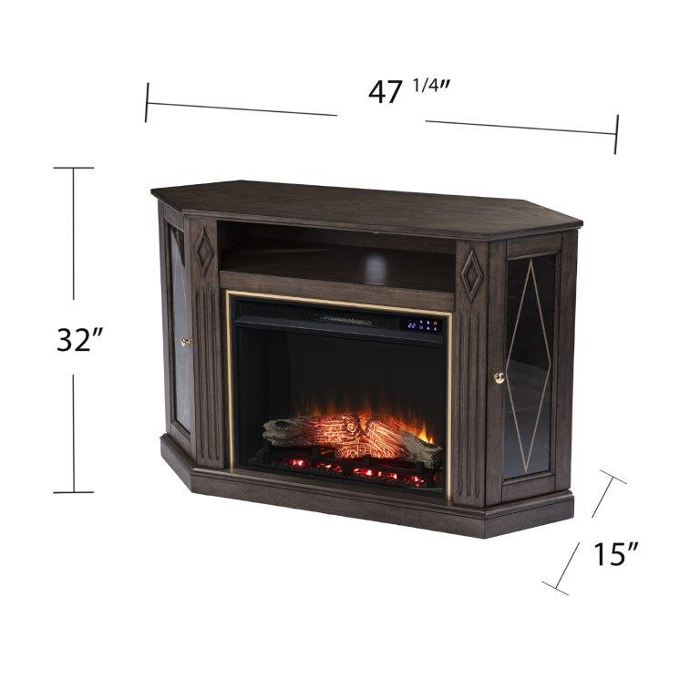 SEI 47 Inch Austindale Electric Fireplace with Media Storage