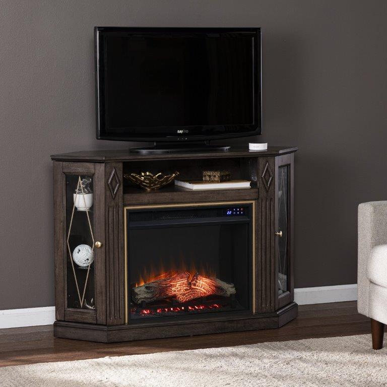 SEI 47 Inch Austindale Electric Fireplace with Media Storage
