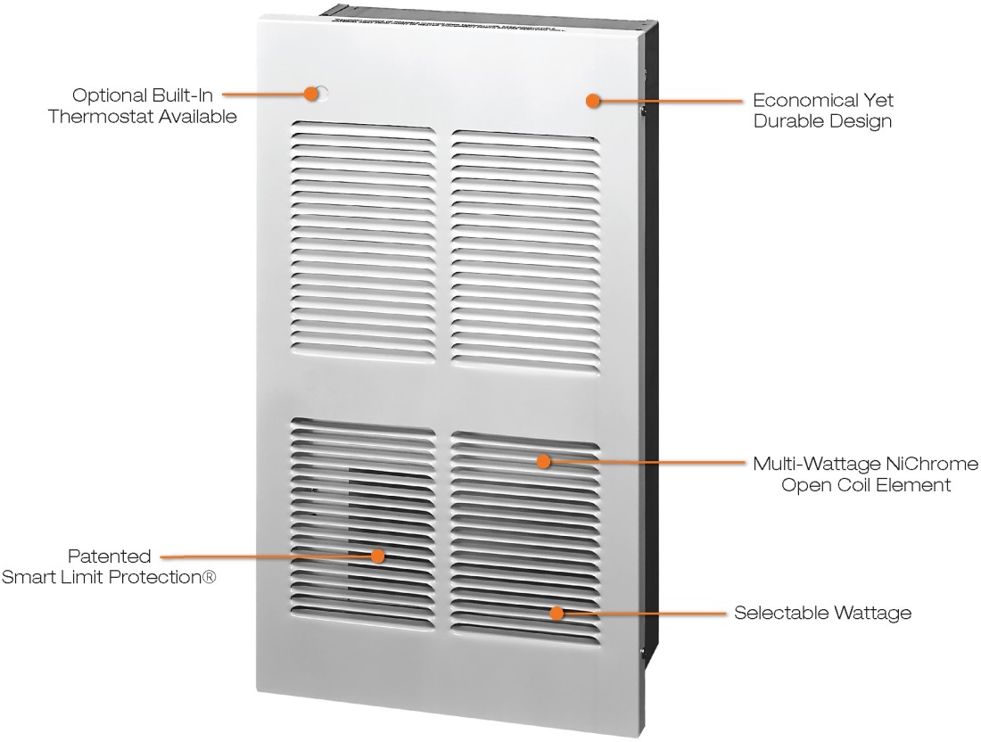 King Electrical Economy Multi-Watt Wall Heater 120 V