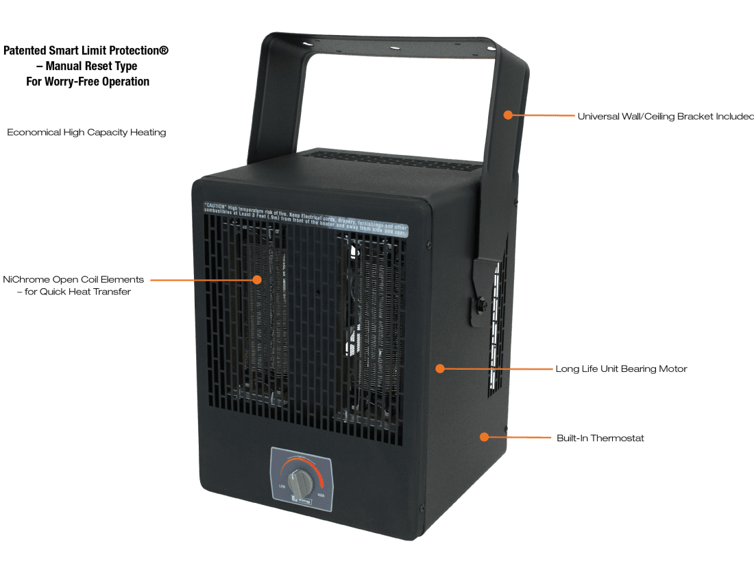 King Electrical EKB Garage/Shop Heater 240/208 V 5000 W