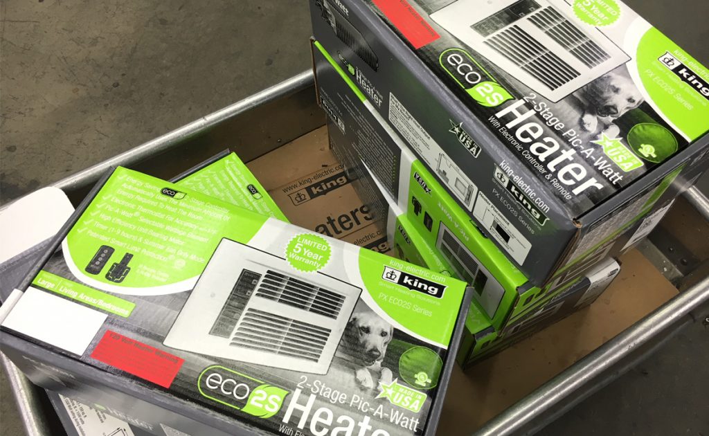 King Electrical Eco Designer Electronic Wall Heater