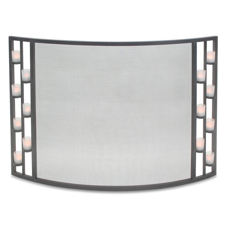 Pilgrim Bowed Candlewood Tea Light Fireplace Screen