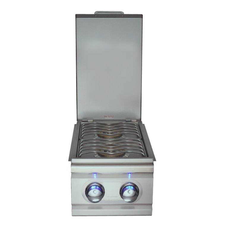 RCS Cutlass Pro Slide-In Double Side Burner with Blue LED