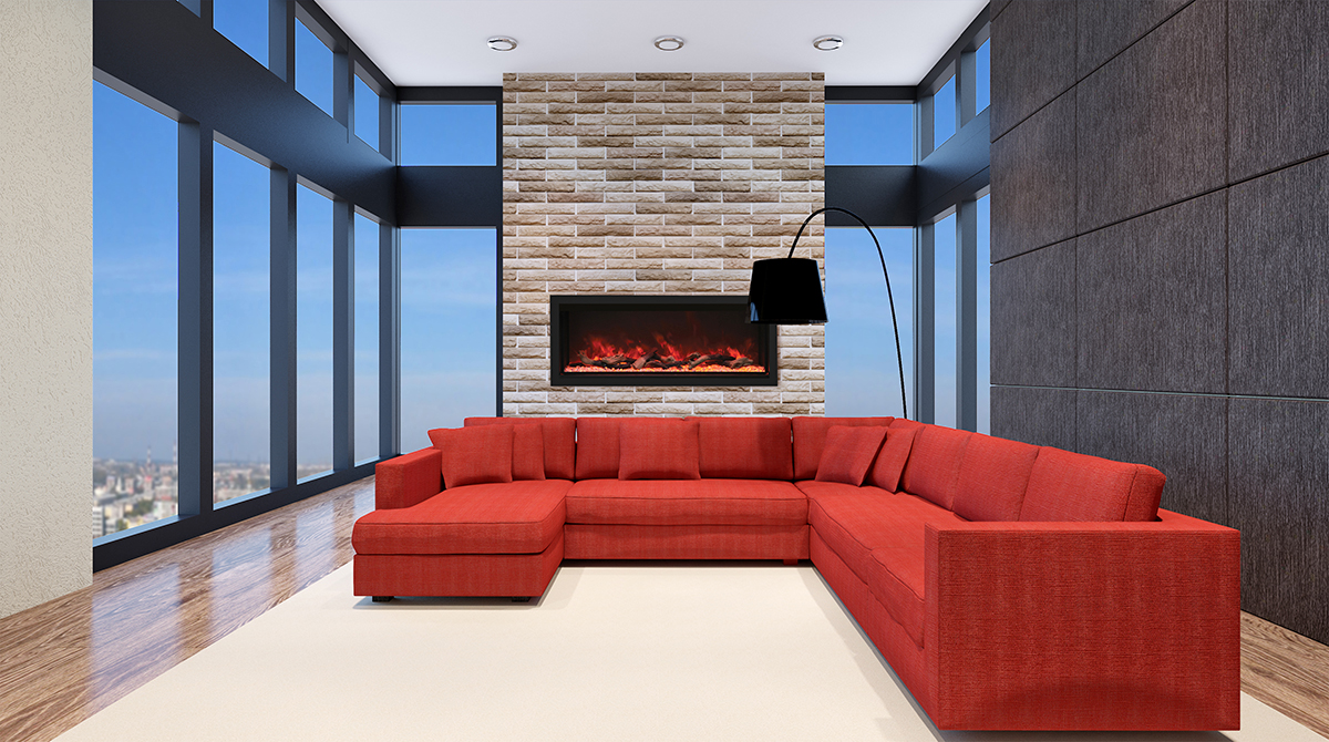 Remii 55 Inch Extra Tall Electric Linear Fireplace