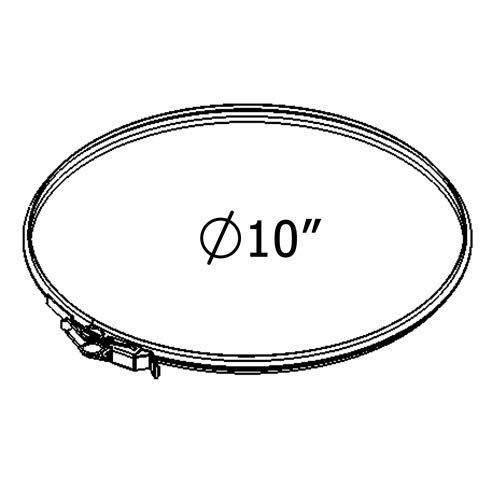 Shasta Vent All-Fuel HT Locking Chimney Band - For 8-Inch Inner Diameter Shasta Vent