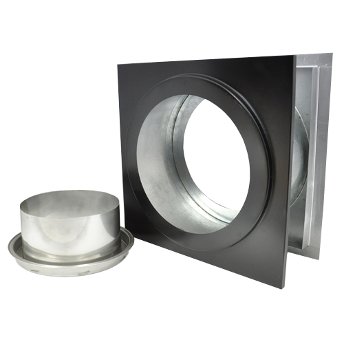 Shasta Vent All-Fuel HT Wall Thimble And Finishing Collar - For 8-Inch Inner Diameter Shasta Vent