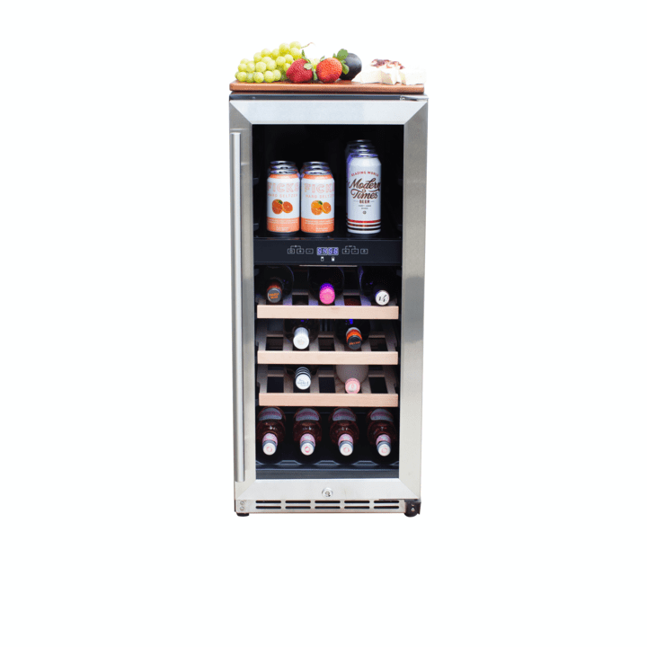 Summerset 15 Inch Outdoor Rated Dual Zone Wine Cooler