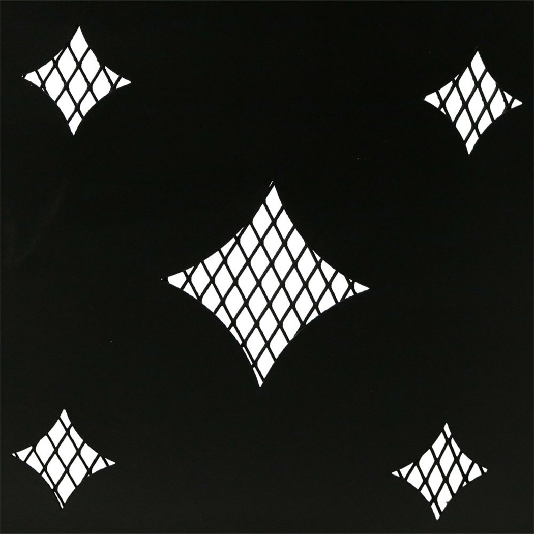 Sunnydaze 36 Inch Black Steel Diamond Cutout Portable Outdoor Wood Burning Fire Pit Ring