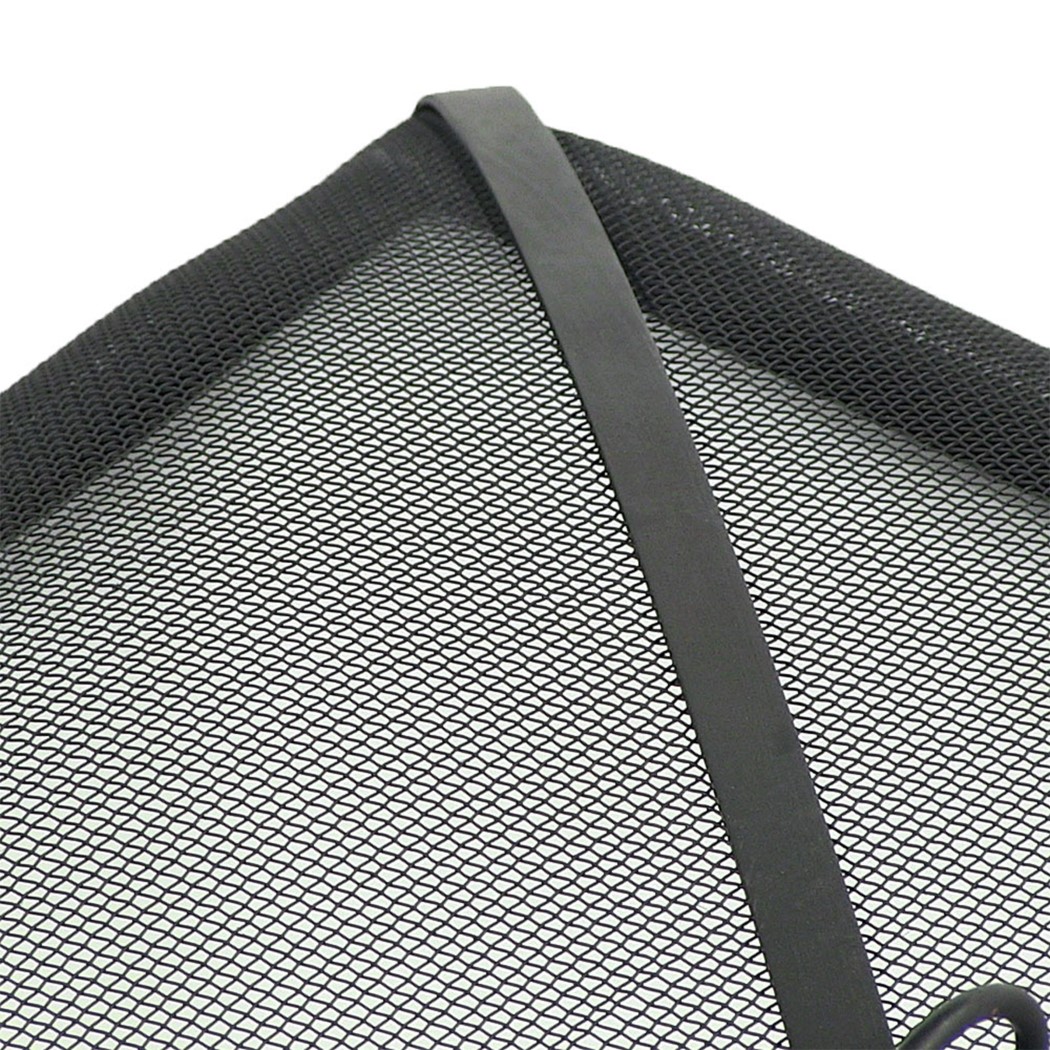 Sunnydaze 36 Inch Square Black Heavy-Duty Steel Mesh Fire Pit Spark Screen