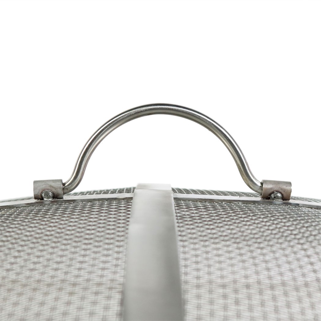 Sunnydaze 24 Inch Round Heavy-Duty Stainless Steel Mesh Fire Pit Spark Screen