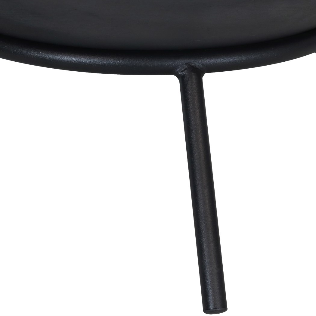 Sunnydaze 22 Inch Cast Iron Rustic Raised Outdoor Wood Burning Fire Bowl