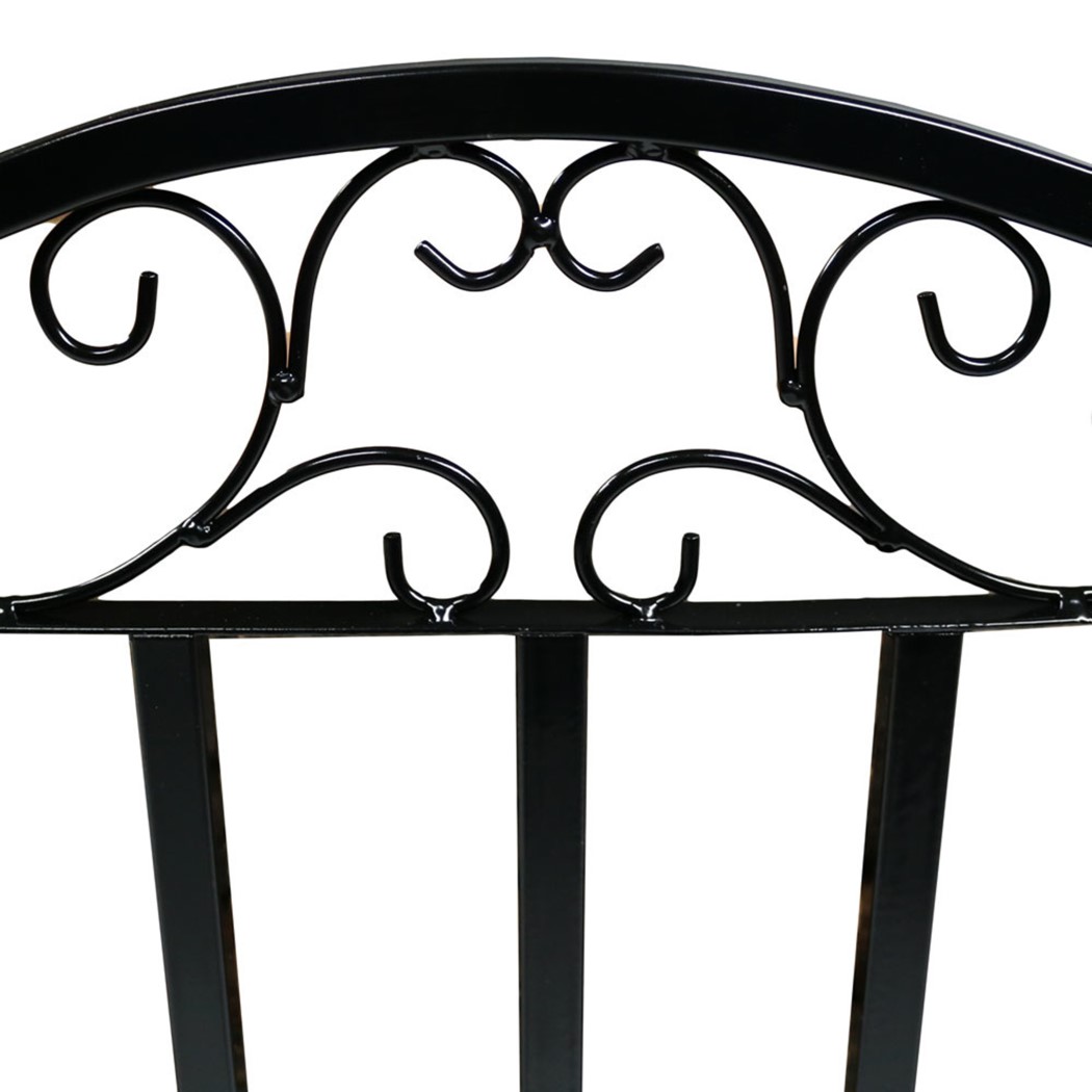 Sunnydaze 2 Foot Black Powder Coated Heavy-Duty Steel Log Rack