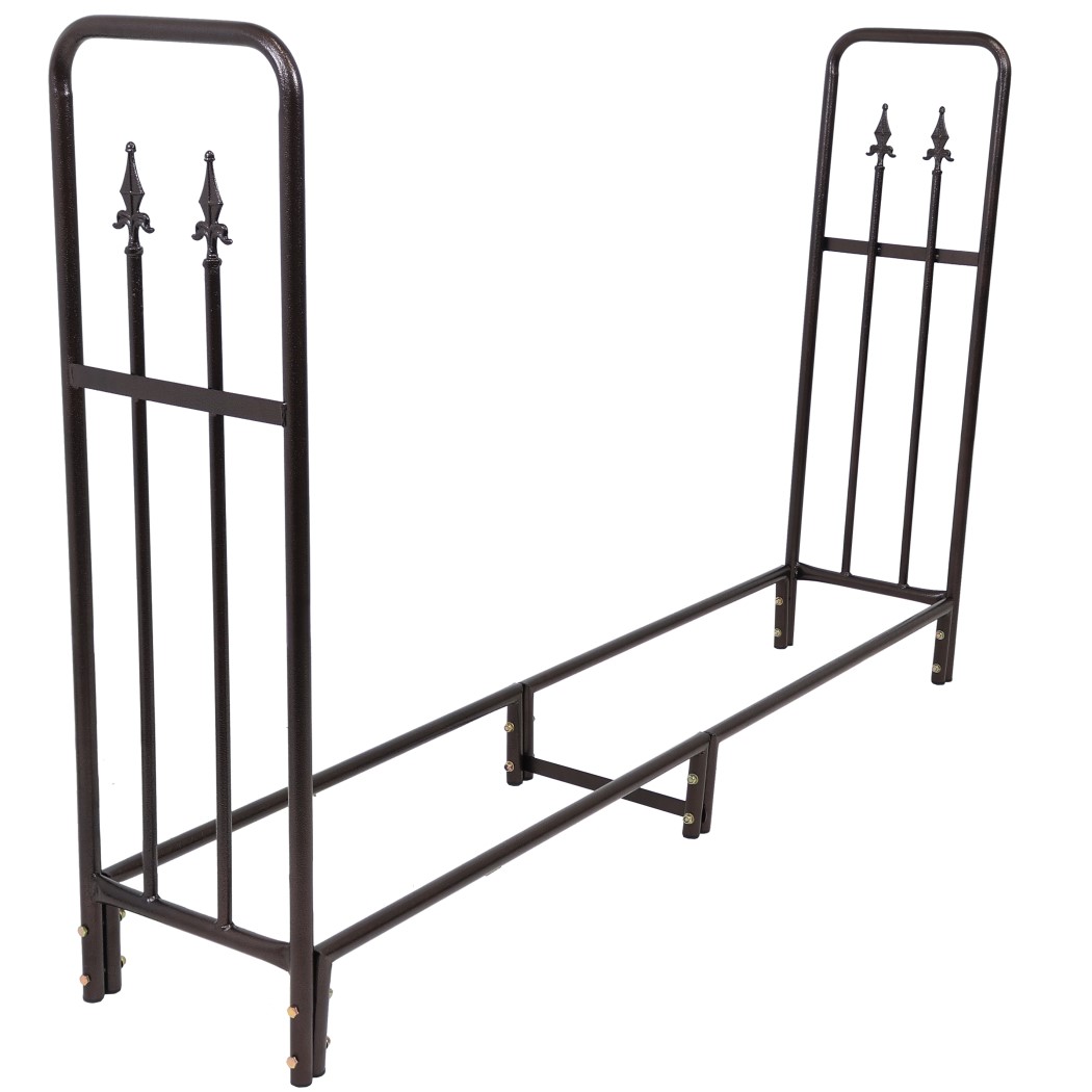 Sunnydaze 6 Foot Powder Coated Heavy-Duty Steel Log Rack