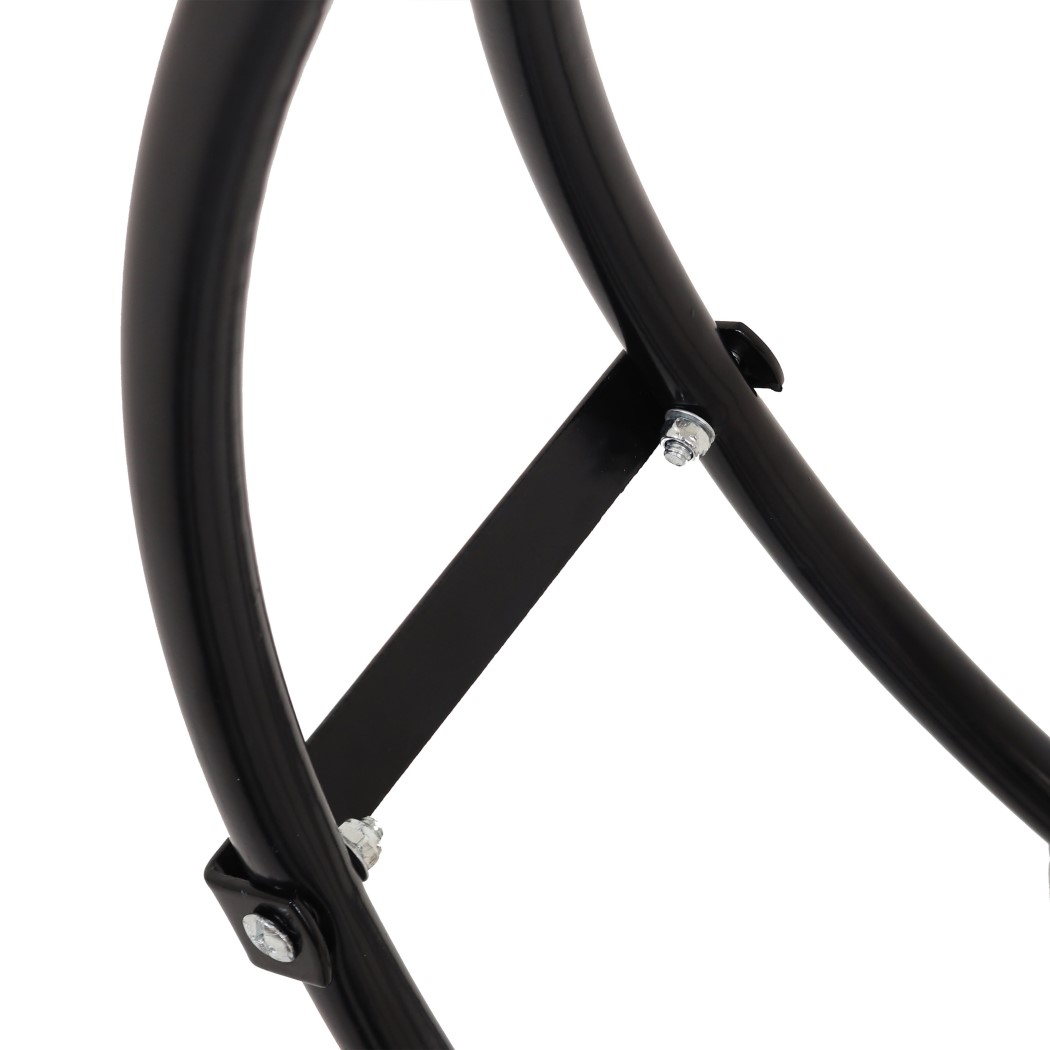 Sunnydaze 48 Inch Round Powder Coated Steel Log Hoop Storage Rack