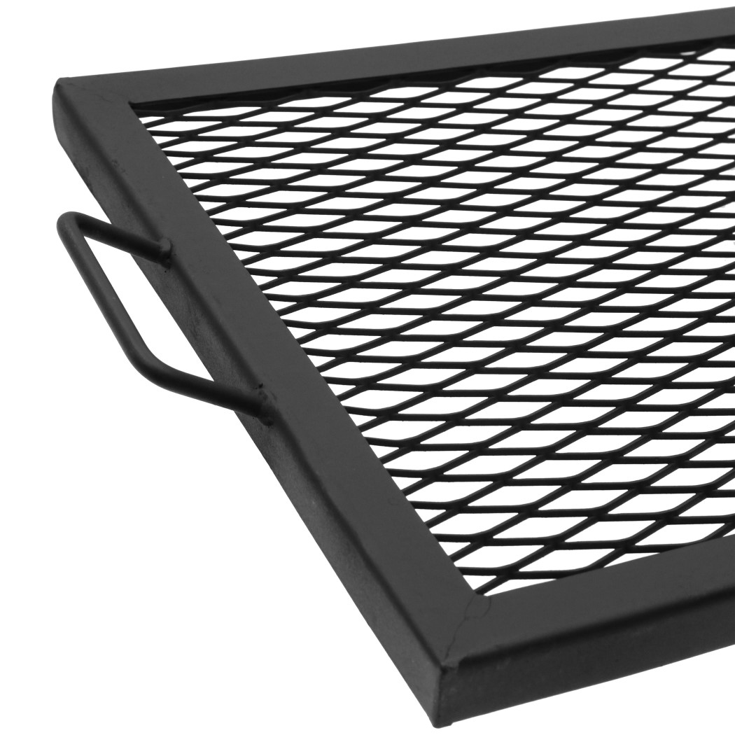 Sunnydaze 40 x 15 Inch Rectangle Heavy-Duty Steel X-Marks Fire Pit Grill Grate