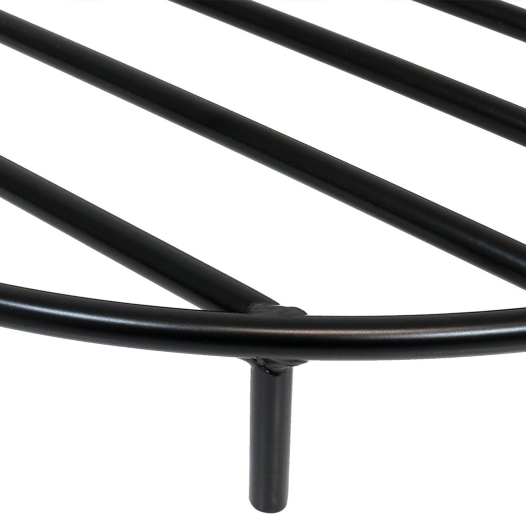 Sunnydaze 24 Inch Round Heavy-Duty Steel Fire Pit Log Grate