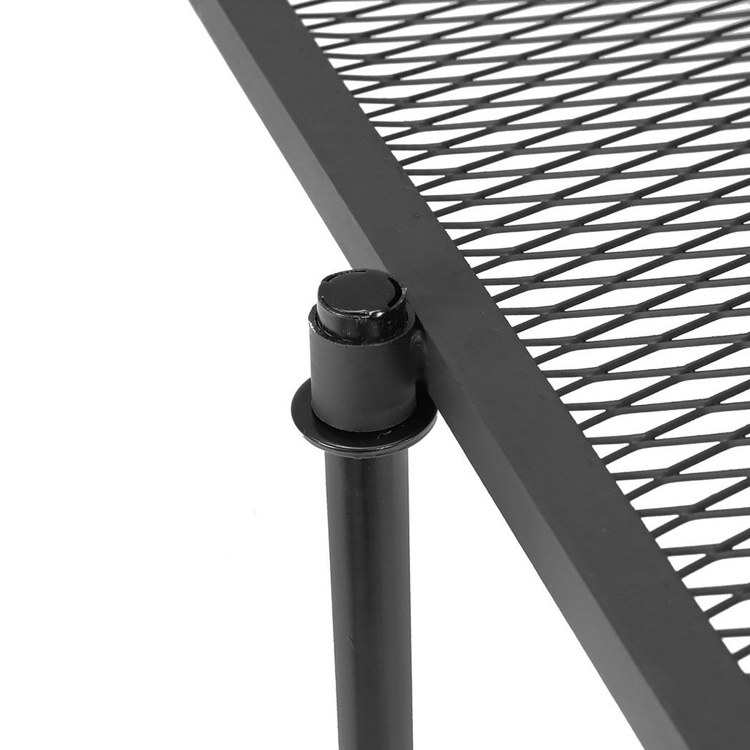 Sunnydaze 24 Inch Heavy-Duty Steel Adjustable Swivel Fire Pit Grill Grate