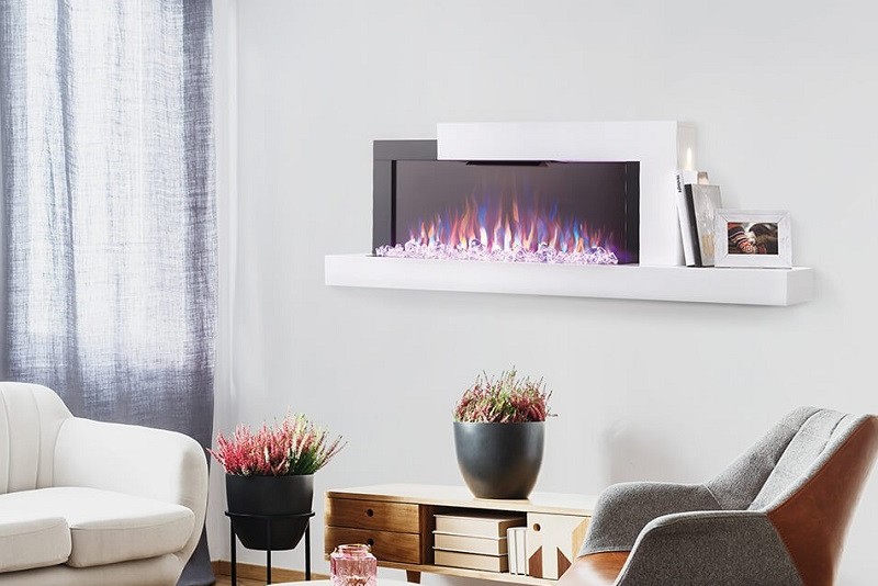 Napoleon 59 Inch Stylus Cara Elite Smart Wall-Mount Electric Fireplace