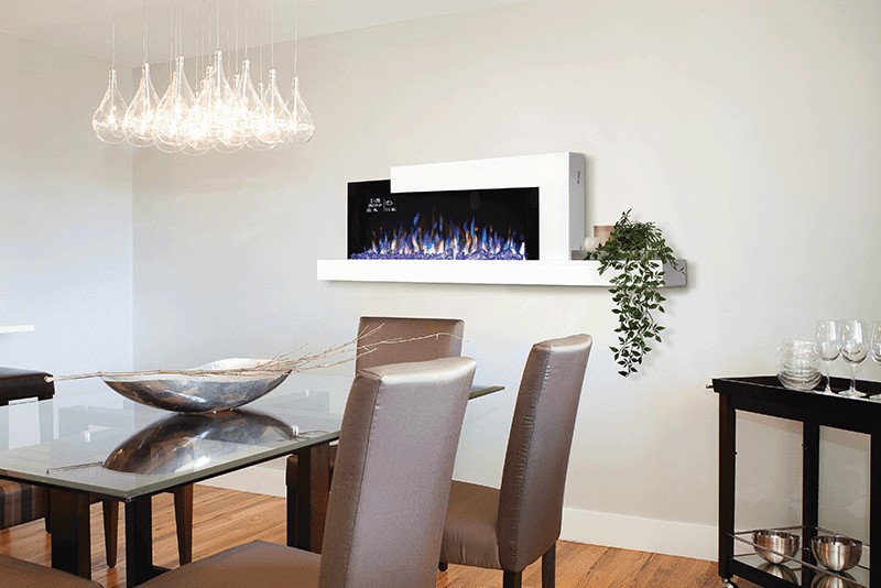 Napoleon 59 Inch Stylus Cara Elite Smart Wall-Mount Electric Fireplace