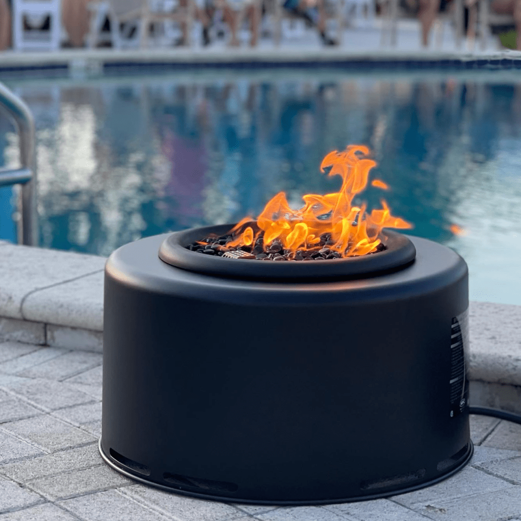 HPC 20 Inch Black Portable Sport Propane Fire Pit