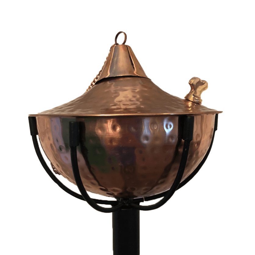 Dagan 59 Inch Hammered Copper Tiki Torch