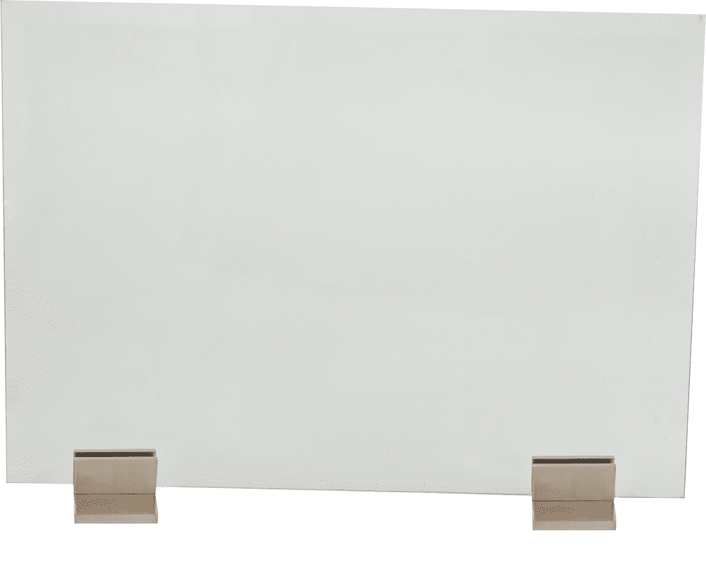 Dagan Pair of Glass Fireplace Screen Bases