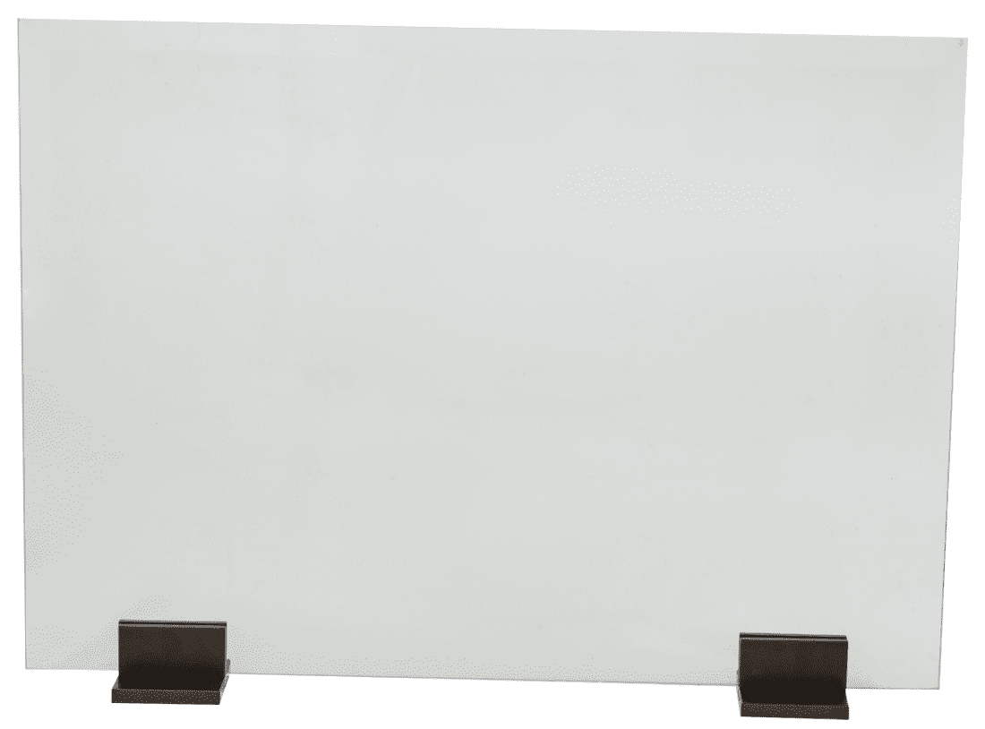 Dagan Pair of Glass Fireplace Screen Bases