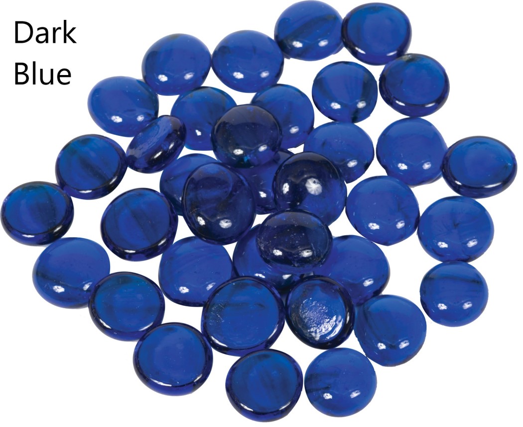 Dagan 3/4 Inch Tempered Glass Fire Beads - 10 Pound Bag
